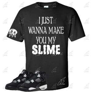 Jordan 4 White Thunder Matching Shirt,Slime Unisex Graphic Tee,Best Gift,Mens